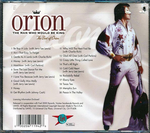 Orion - The Man Who Would Be King: The Best Of Orion (20 tracks) (incl. large booklet) (marked/ltd stock) (CD)