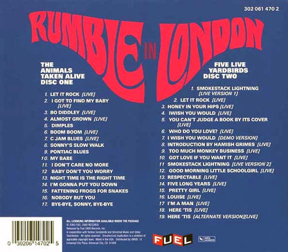 Animals, The Yardbirds - Rumble In London: The Animals Vs. The Yardbirds (36 tracks) (CD)