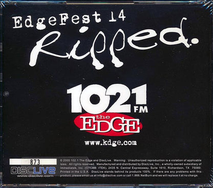 Billy Idol, Sum 41, Crossfade, Etc. - EdgeFest 14 Ripped: 102.1 FM The Edge, April 24, 2005, Dallas, Texas (CD)
