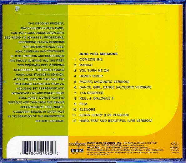 Cinerama - John Peel Sessions (CD)