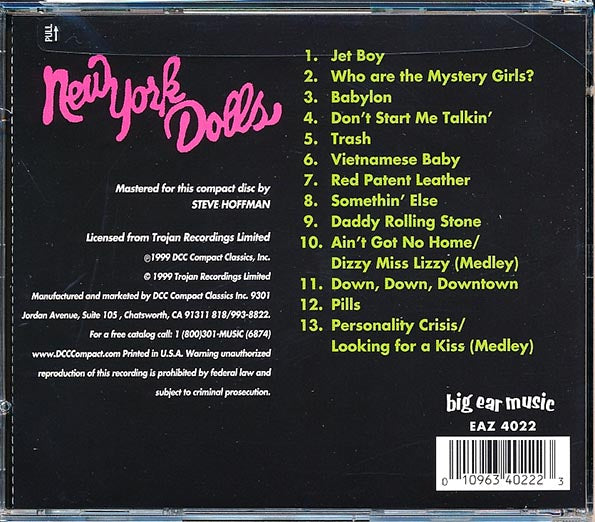 New York Dolls - The Glamorous Life: Live (CD)