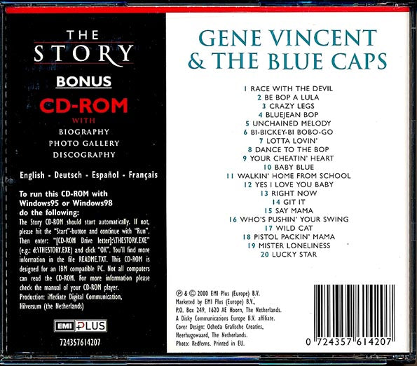 Gene Vincent & The Blue Caps - The Story (20 tracks) (CD)