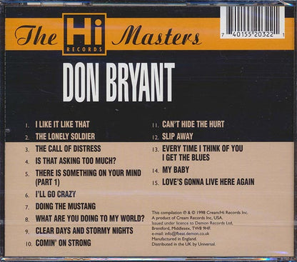 Don Bryant - The Hi Records Masters (CD)