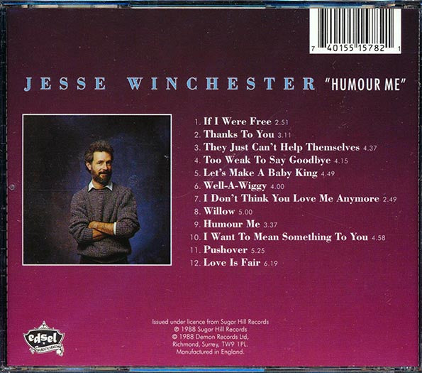 Jesse Winchester - Humour Me (CD)