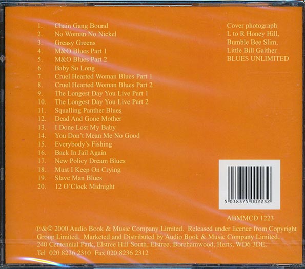 Bumble Bee Slim - Baby So Long (CD)