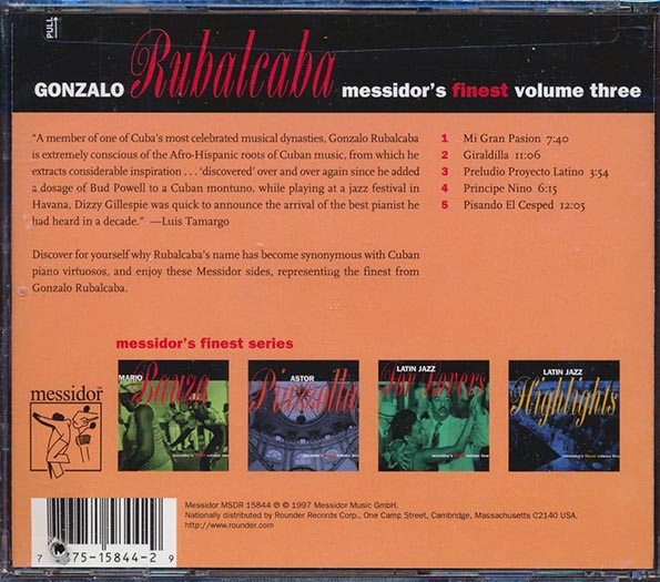 Gonzalo Rubalcaba - Messidor's Finest: Volume 3 (CD)