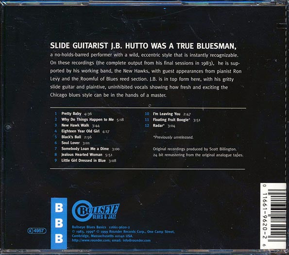 JB Hutto & The New Hawks - Rock With Me Tonight (CD)