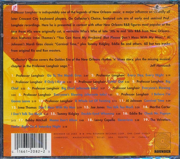 Professor Longhair, Bobby Mitchell, Tommy Ridgley, Etc. - Collector's Choice Featuring Professor Longhair (CD)