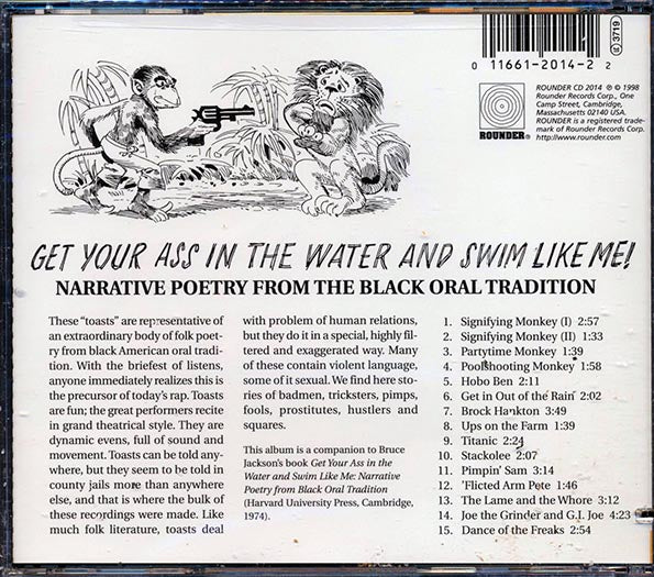 Various - Get You're Ass In The Water And Swim Like Me! Narrative Poetry From The Black Oral Tradition (incl. large booklet) (CD)