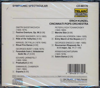 Eric Kunzel - Symphonic Spectacular: Cincinnati Pops Orchestra (CD)