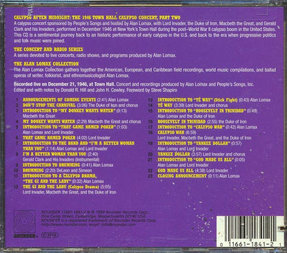 Lord Invader, Duke Of Iron, MacBeth The Great, Etc. - Calypso After Midnight (CD)