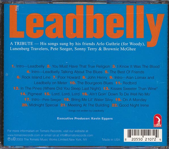 Leadbelly - A Tribute (CD)