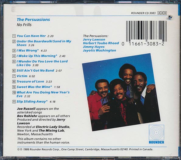 The Persuasions - No Frills (CD)
