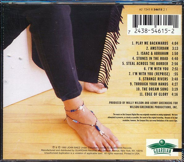 Joan Baez - Play Me Backwards (CD)