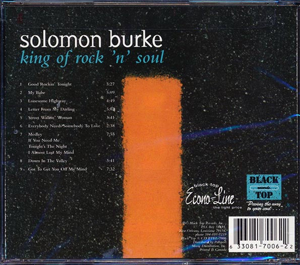 Solomon Burke - King Of Rock 'N' Soul (CD)