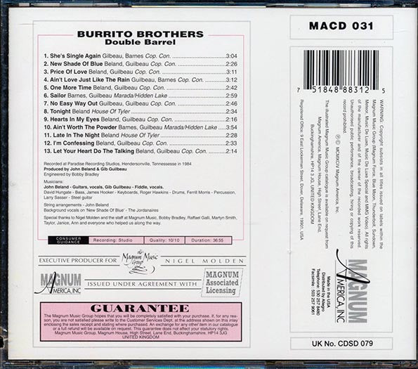 Burrito Brothers - Double Barrel (CD)