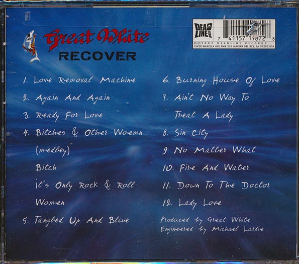 Great White - Recover (CD)