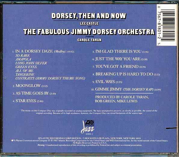 The Fabulous New Jimmy Dorsey Ochestra - Dorsey, Then And Now (ltd. ed.) (marked/ltd stock) (24-bit mastering) (CD)