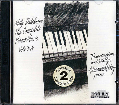 Mily Balakirev - The Complete Piano Music Volumes 3 & 4 (21 tracks) (2xCD) (CD)