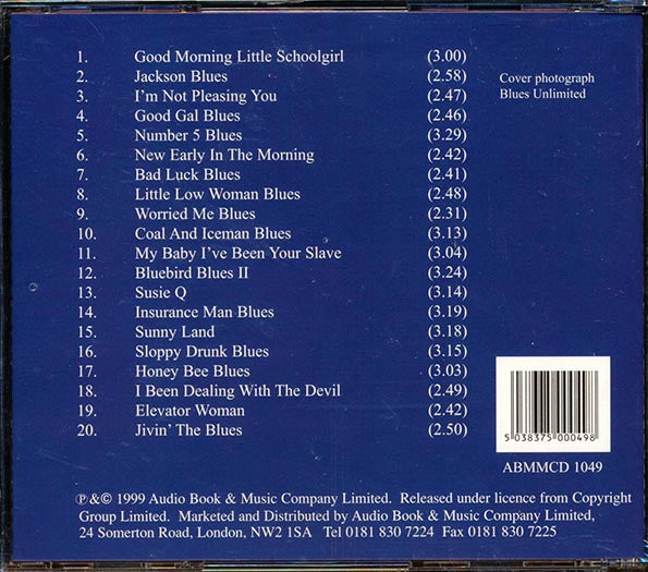 Sonny Boy Williamson - Sloppy Drunk Blues (CD)