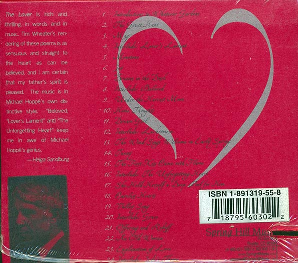 Michael Hoppe - The Lover: The Love Poetry Of Carl Sandburg (incl. large booklet) (CD)