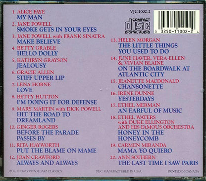 Betty Grable, Ethel Merman, Ginger Rogers, Lena Horne, Etc. - Those Sensational Swinging Sirens Of The Silver Screen (CD)