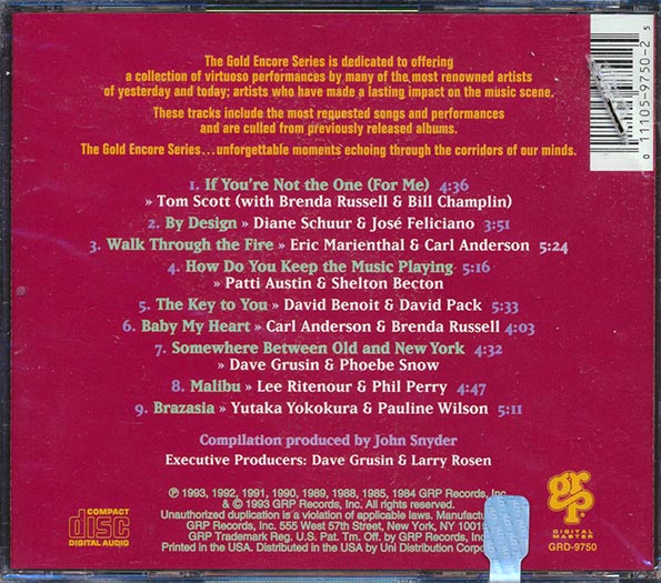 Lee Ritenour, David Benoit, Jose Feliciano, , Tom Scott, Patti Austin, Etc. - Magical Duos (CD)