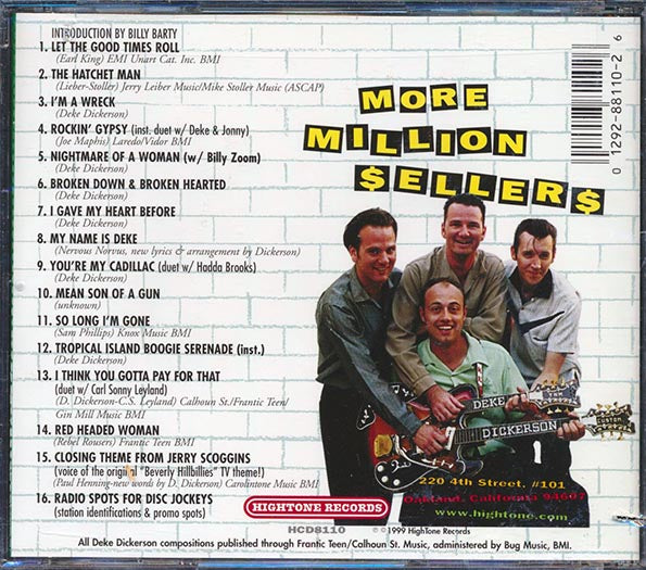 Deke Dickerson & The Ecco-Fonics - More Million Sellers (CD)