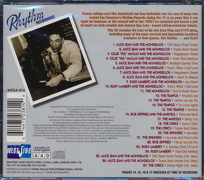 Alice Jean, Bob Jeffries, The Mondellos, The Tempos, Etc. - Rhythm And Rock: 50s Doo-Wop & Rock N Roll From Rhythm Records, The Don Barksdale Masters Volume 1 (CD)