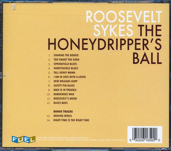 Roosevelt Sykes - The Honeydripper's Ball (+2 bonus tracks) (remastered) (CD)