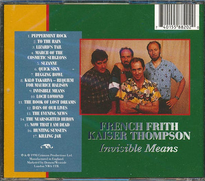 French Frith Kaiser Thompson - Invisible Means (CD)