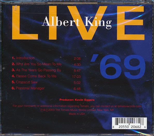 Albert King - Live '69 (CD)