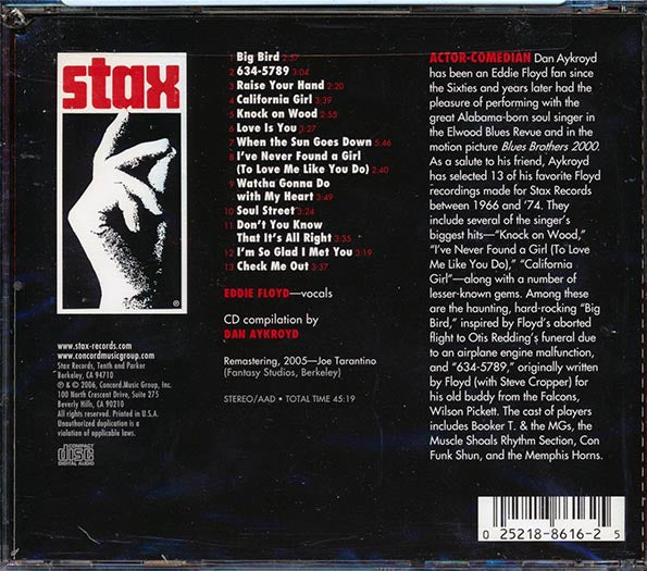 Eddie Floyd - Stax Profiles (marked/ltd stock) (CD)