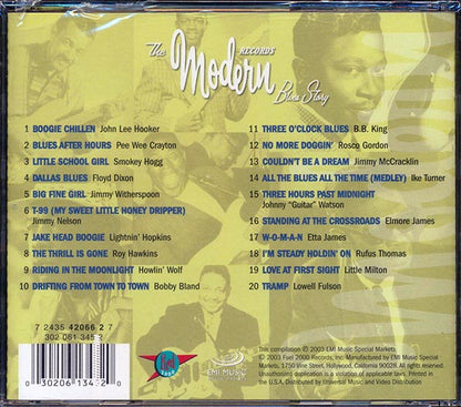 Etta James, Floyd Dixon, Pee Wee Crayton, John Lee Hooker, Etc. - The Modern Records Blues Story (20 tracks) (CD)