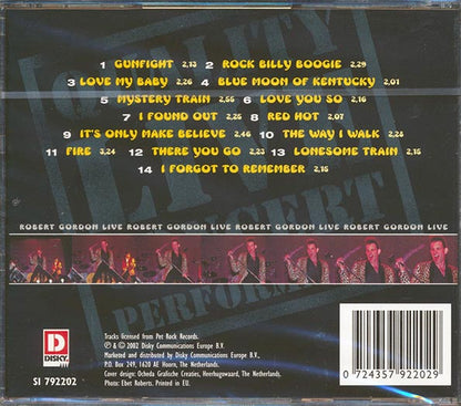 Robert Gordon - Fire: Live In Concert (CD)
