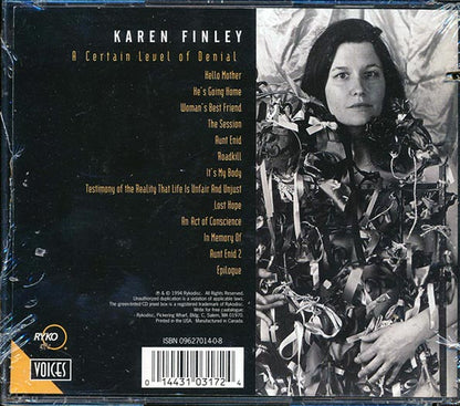 Karen Finley - A Certain Level Of Denial (incl. large booklet) (CD)