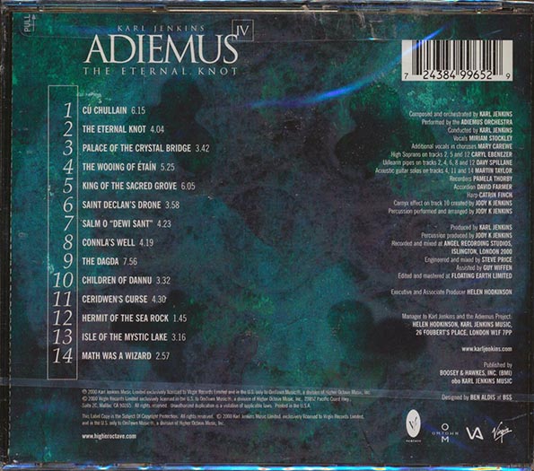 Karl Jenkins, Adiemus - Adiemus IV: The Eternal Knot (CD)