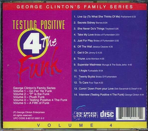 George Clinton - Family Series Volume 4: Testing Positive 4 The Funk (CD)
