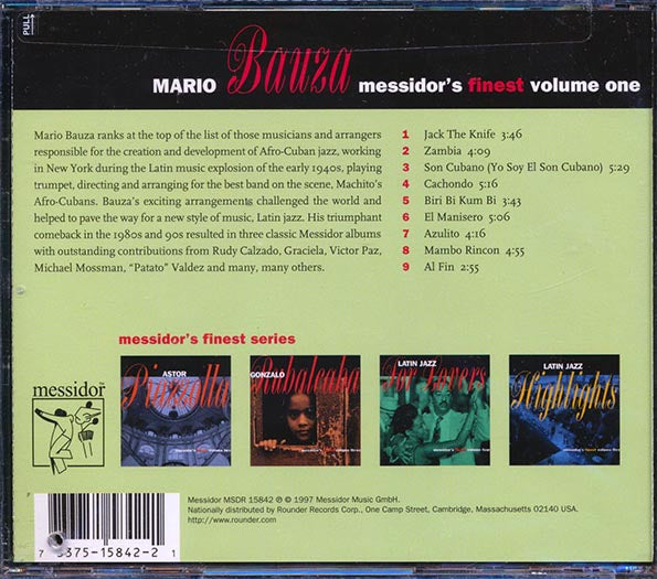 Mario Bauza - Messidor's Finest Volume 1 (CD)