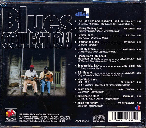 Billie Holiday, Ray Charles, John Lee Hooker, Etc. - Blues Collection 1 (CD)