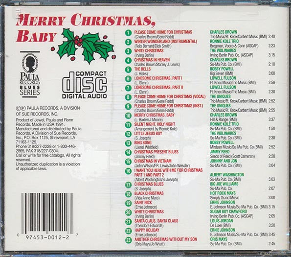 Louis Jordan, Charles Brown, Lowell Fulson, Etc. - Merry Christmas Baby (CD)