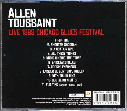 Allen Toussaint - Live 1989 Chicago Blues Festival (CD)