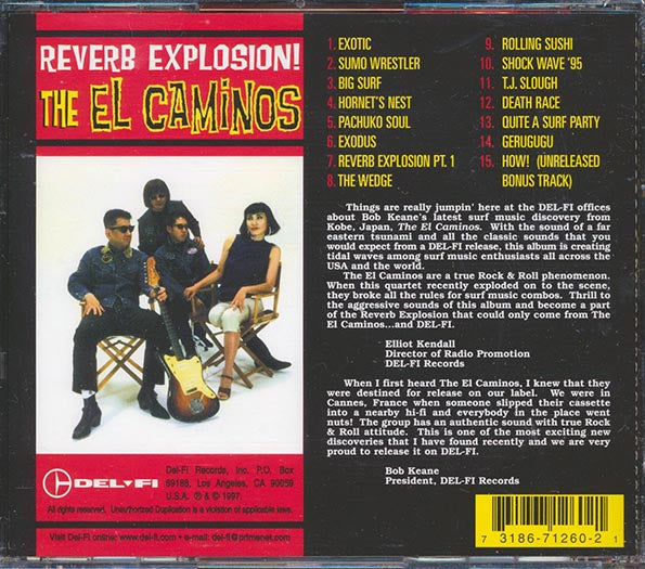 El Caminos - Reverb Explosion! (CD)