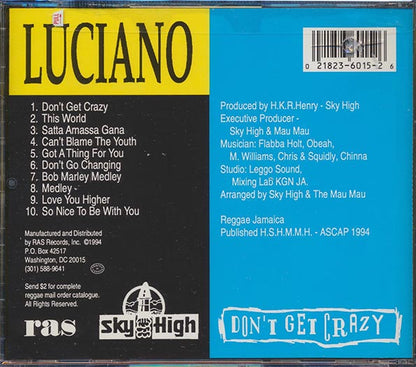 Luciano - Don't Get Crazy (CD)