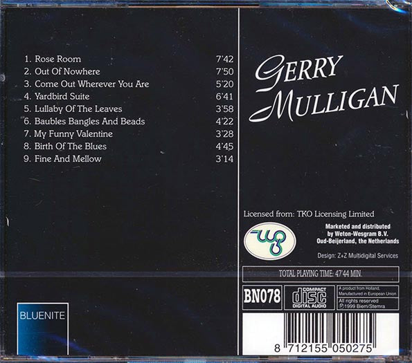 Gerry Mulligan - My Funny Valentine (CD)