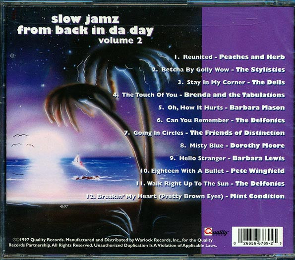 Peaches & Herb, The Delfonics, The Dells, Etc. - Slow Jamz From Back In Da Dayz 2 (CD)