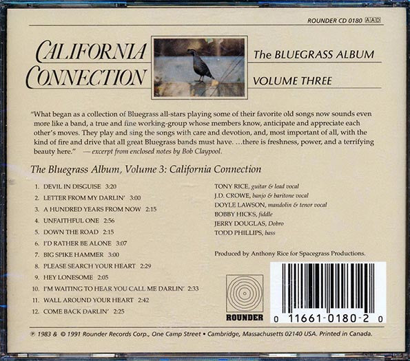 Bluegrass Album Band - The Bluegrass Album Volume 3: California Connection (CD)