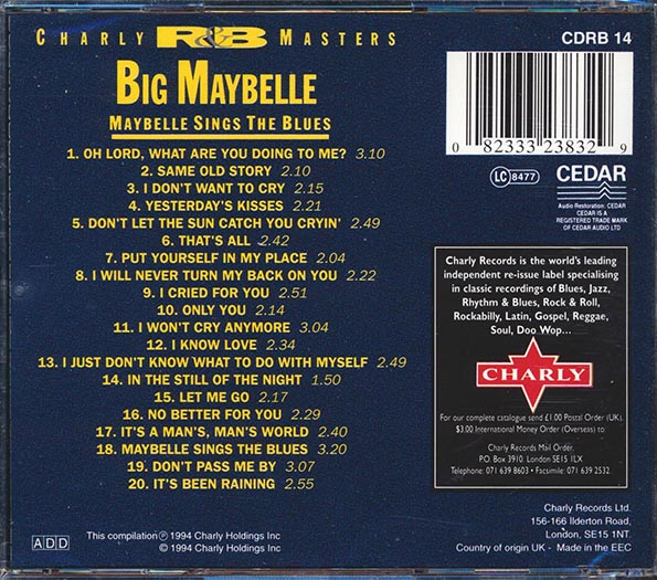 Big Maybelle - Maybelle Sings The Blues (CD)