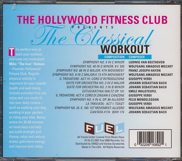 Beethoven, Mozart, Bach, Etc. - The Hollywood Fitness Club Presents The Classical Workout (CD)