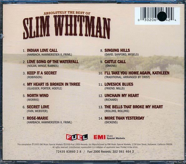 Slim Whitman - Absolutely The Best Of Slim Whitman (CD)